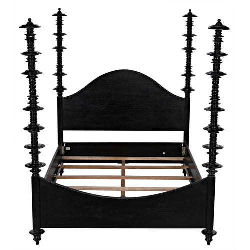 Ferret Bed Eastern King Hand Rubbed Black