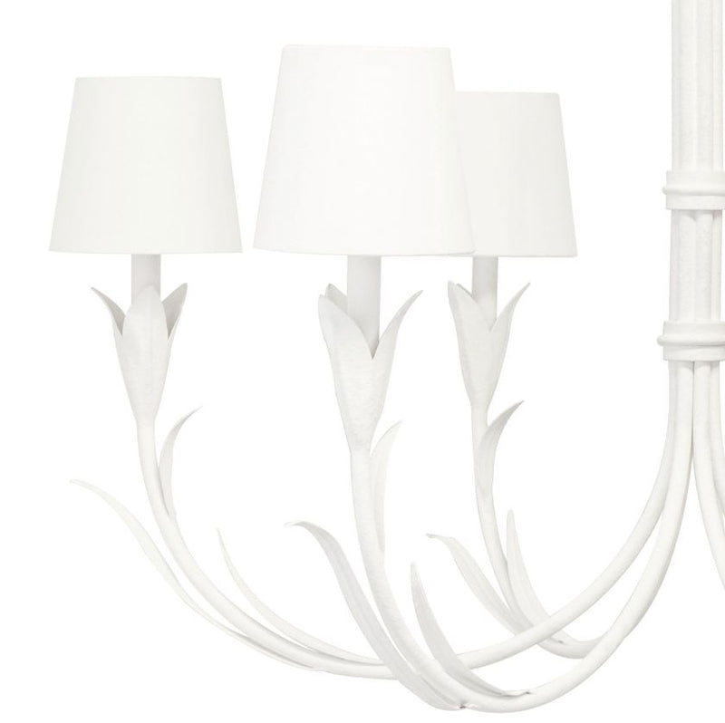 River Reed White Chandelier
