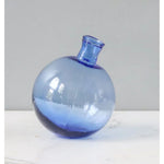 Blue Single Flower Round Vase