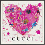 Gucci Graffiti Heart Acrylic Box Wall Art