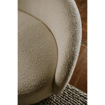 Excelsior Cream Curved Boucle Sofa