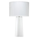 Clover White Glass Table Lamp