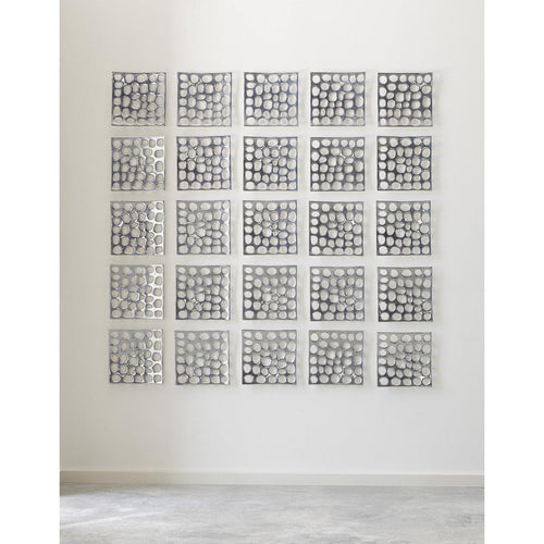 Silver Polka Dot Wall Tile