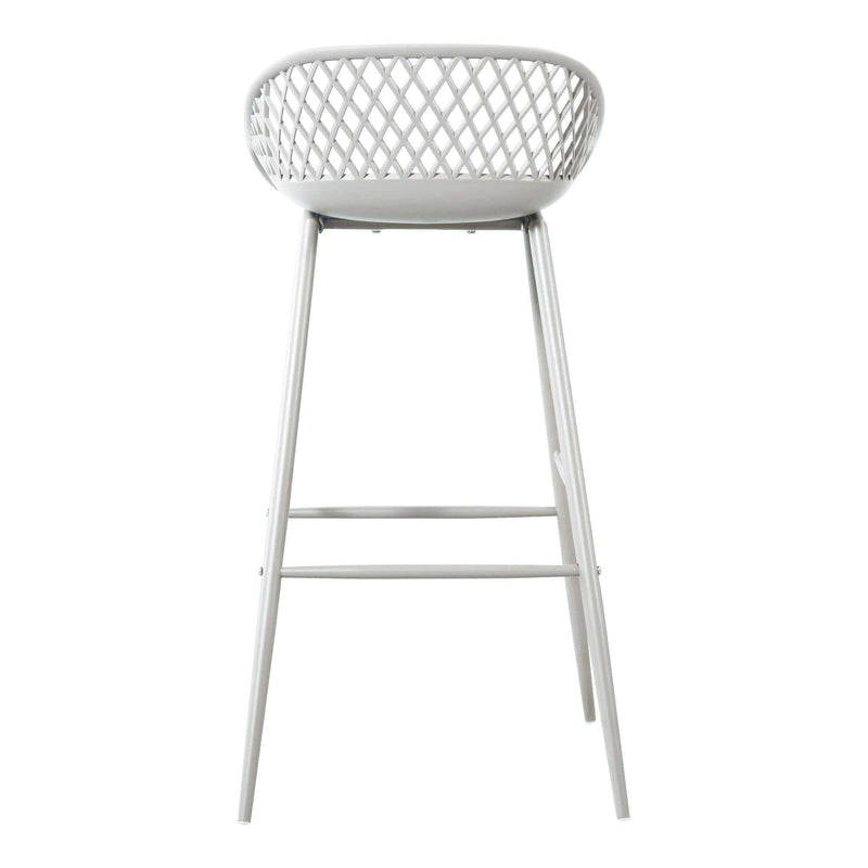 Piazza White Outdoor Barstool, Set Of 2
