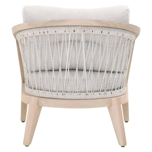Wally Taupe & White Outdoor Club Chair