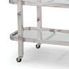 Carter Bar Cart Polished Stainless Steel