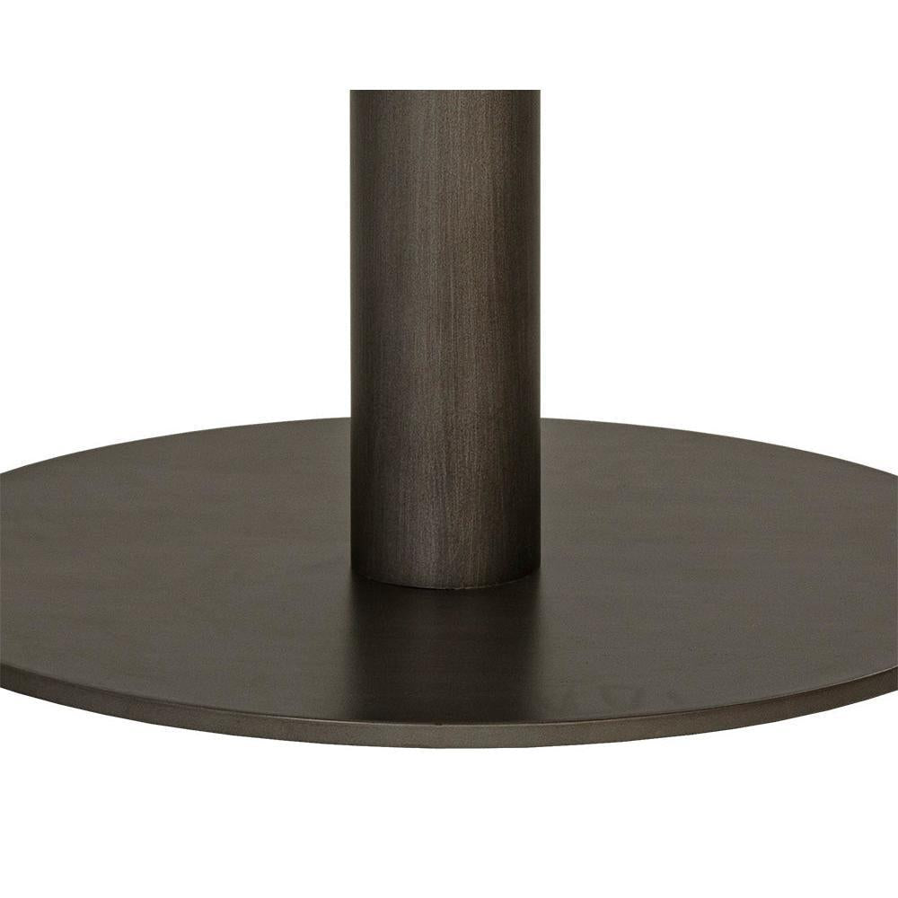 Claudia Marble & Pewter Square Bistro Table 30" - Table Top View | Bone & Brass