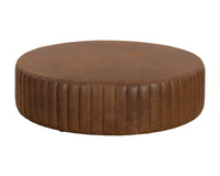 Divano Lucia Tobacco Leather Ottoman
