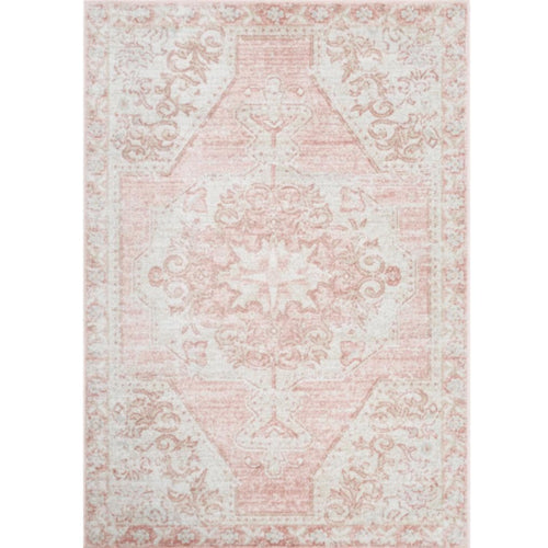 St Tropez Pale Pink & Beige Rug | Bone & Brass