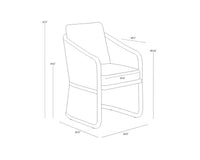 Allariz Greige Rope Outdoor Dining Armchair
