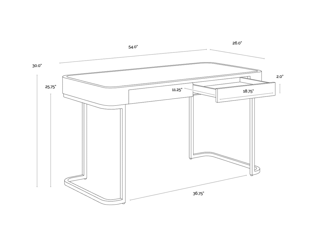 Jamille Cream Desk