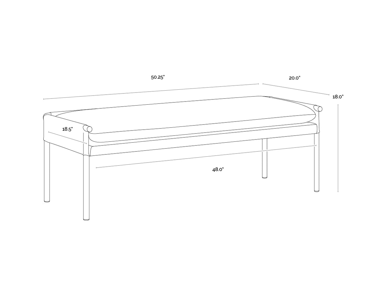 Bellevue Bravo Cream Bench