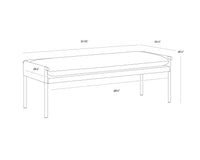 Bellevue Bravo Cream Bench