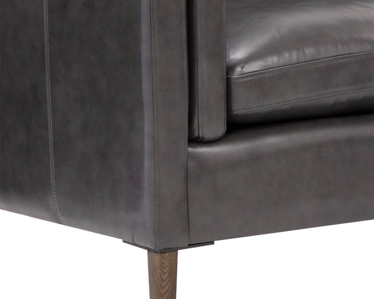 Richmond Brentwood Charcoal Leather Sofa