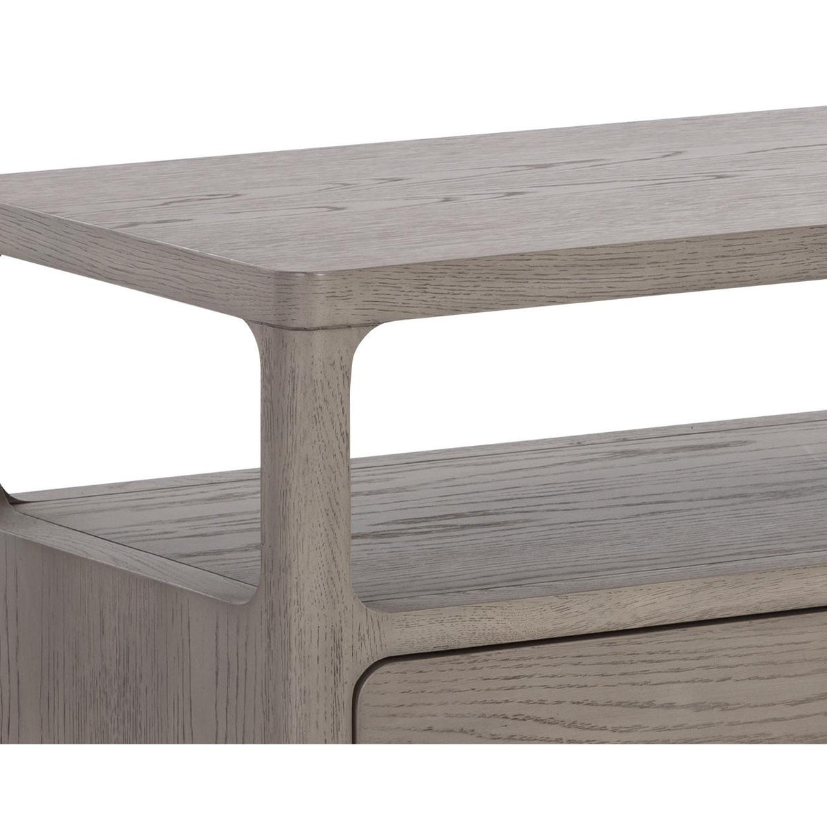 Danette Grey Oak Nightstand