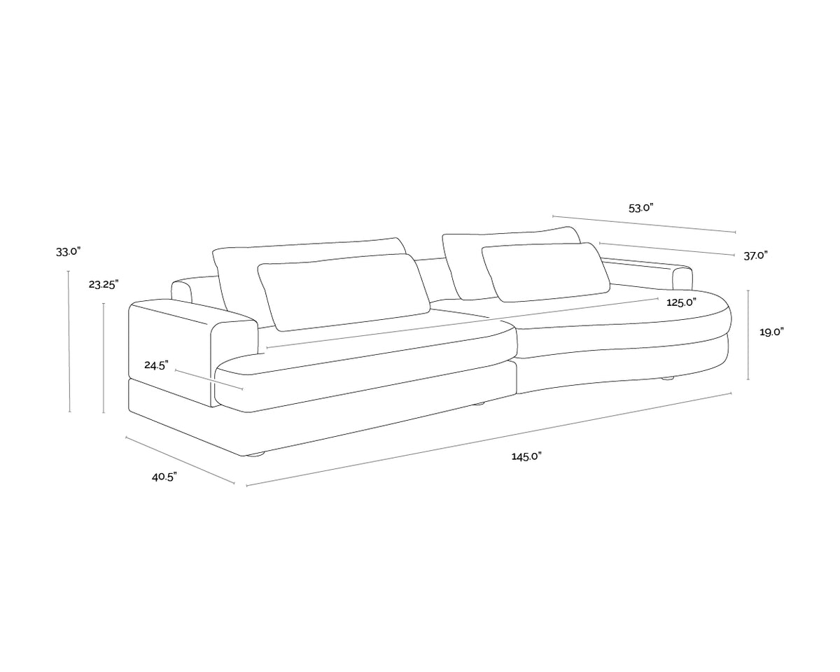 Baela Danny Cream Sofa