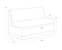 Donatella Banquette Zenith Alabaster