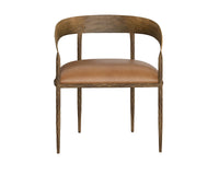 Zanatta Dining Tan Leather Armchair