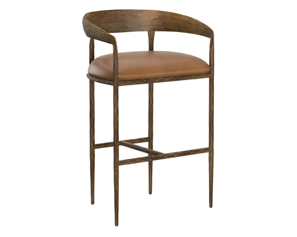 Zanatta Barstool Tan Leather