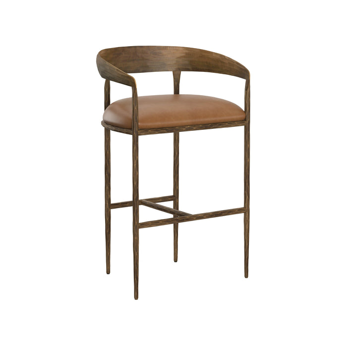 Zanatta Barstool Tan Leather
