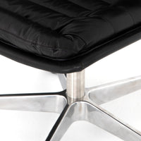 Black Leather Desk Chair