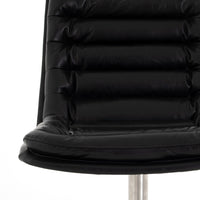 Black Leather Desk Chair