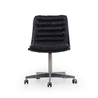 Black Leather Desk Chair