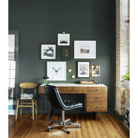 Black Leather Desk Chair