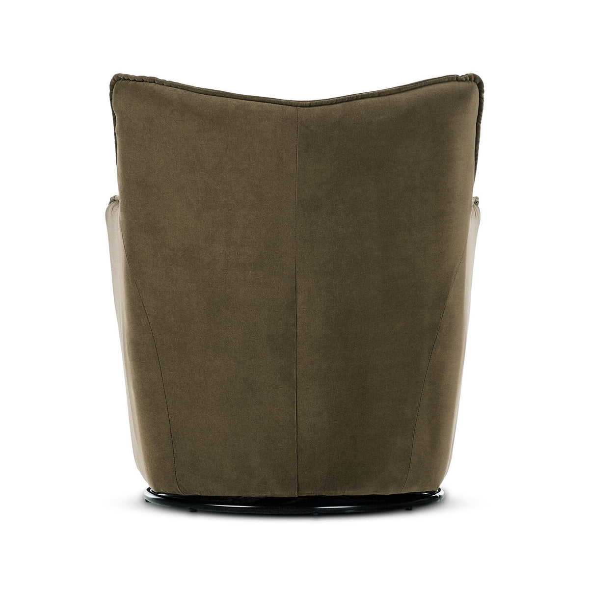 Coffee colored swivel chair