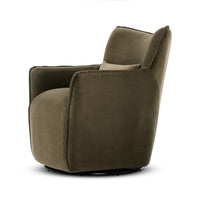 Coffee colored swivel chair