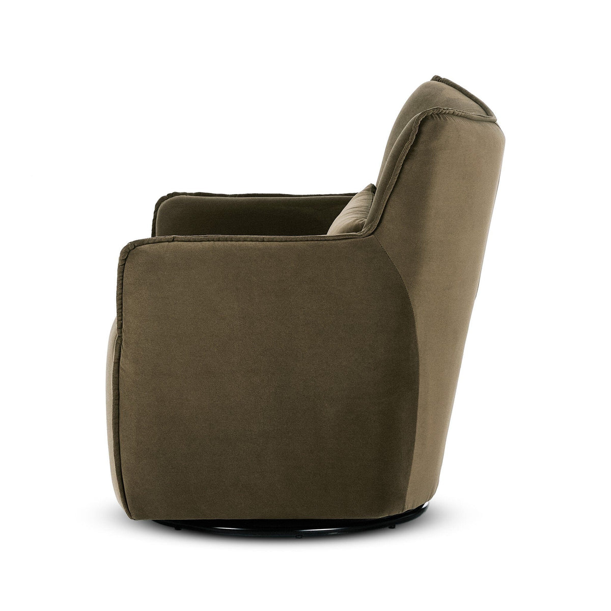 Coffee colored swivel chair