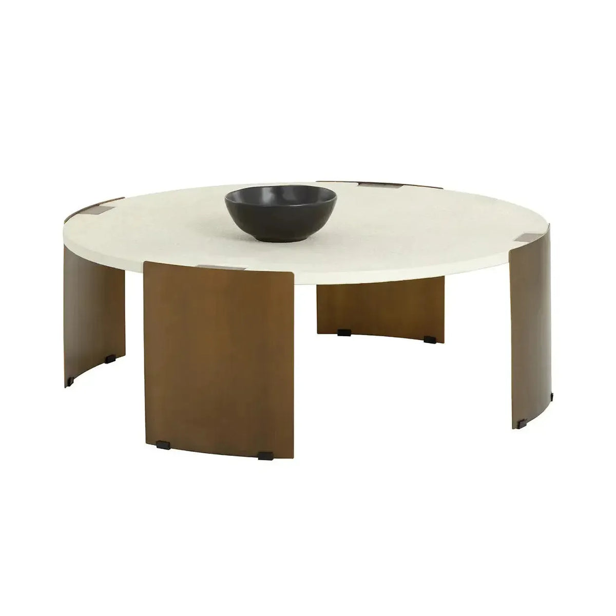Gallus Coffee Table - Bone - Table View | Bone & Brass