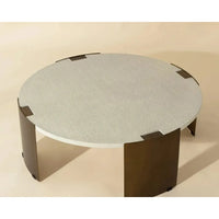 Gallus Coffee Table - Bone - Table Detail | Bone & Brass