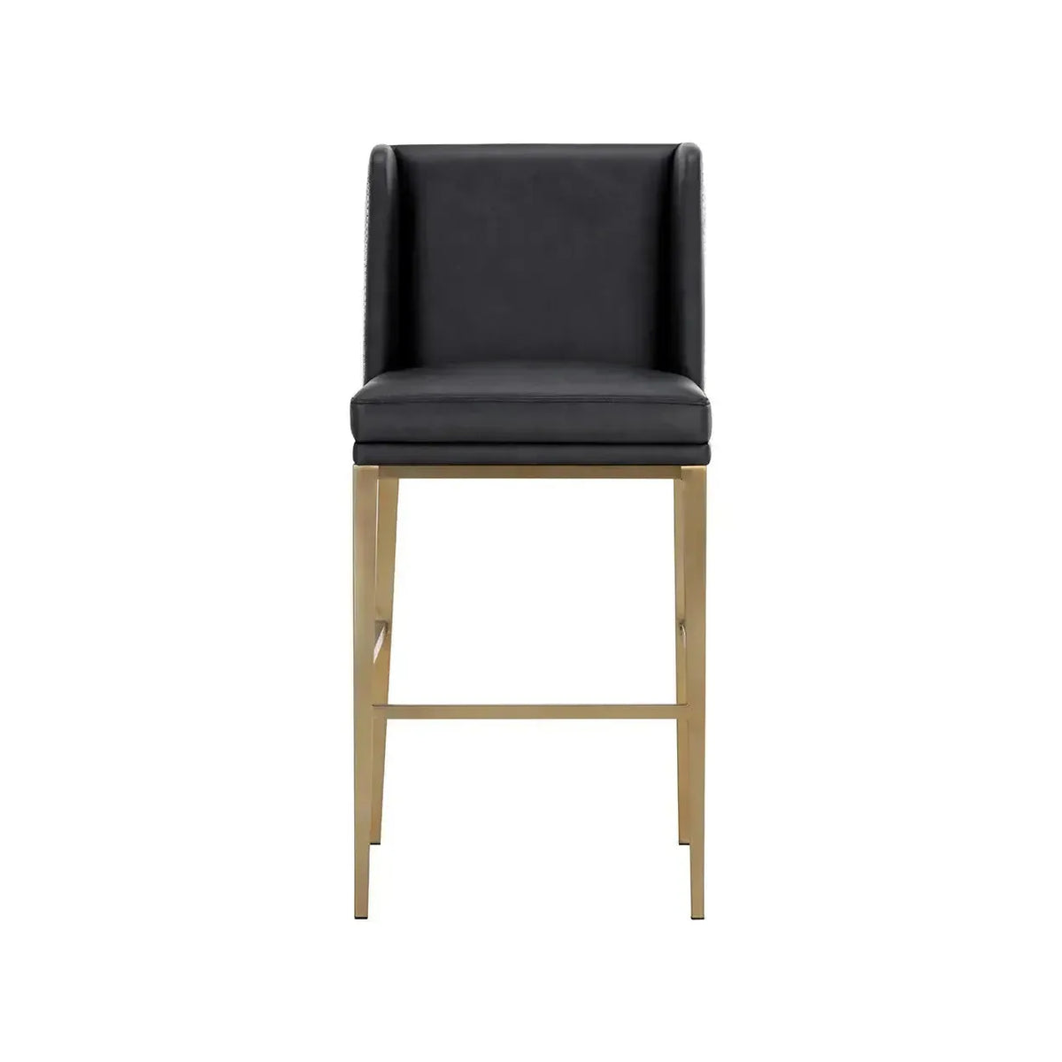 Joplin Barstool - Cantina Black | Vera White Pepper - Stool Detail | Bone & Brass