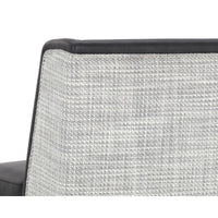 Joplin Barstool - Cantina Black | Vera White Pepper - Stool Detail | Bone & Brass