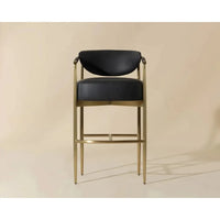Heloise Barstool - Bravo Black - Stool Detail | Bone & Brass