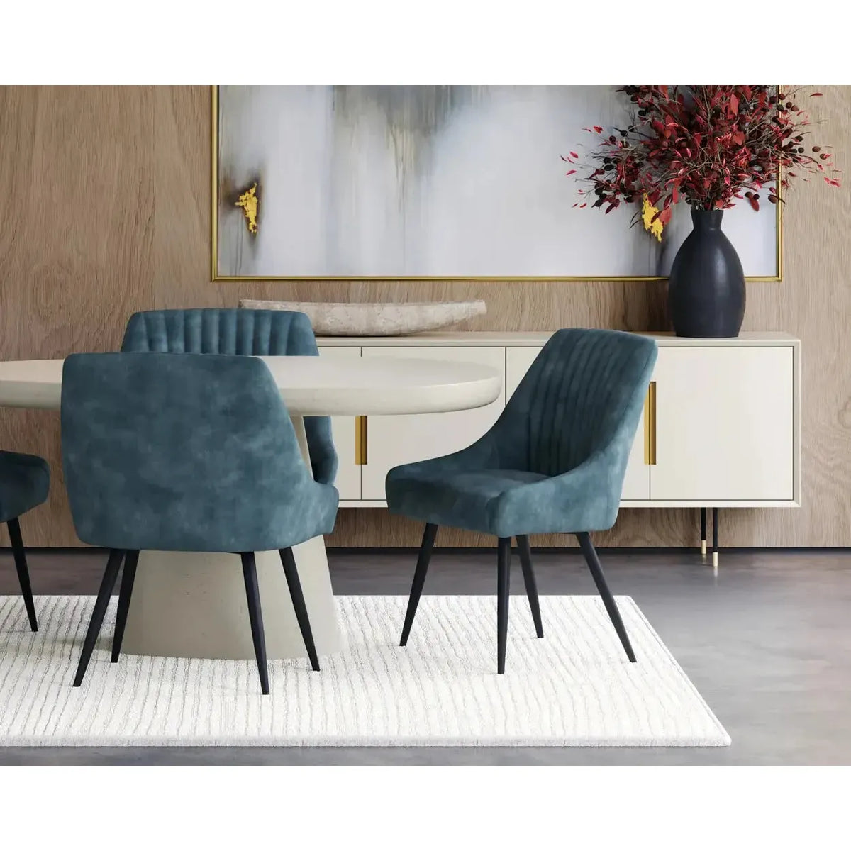 Celica Dining Table - Summer Sand - 55" - Table View | Bone & Brass