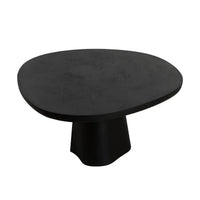 Celica Black Round Dining Table - Outdoor Table View | Bone & Brass