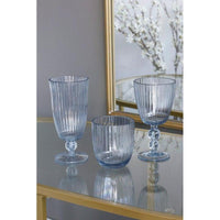 Vida Acrylic Tumbler Set 4 (Blue) - Glass Detail | Bone & Brass