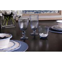 Vida Acrylic Tumbler Set 4 (Blue) - Glass Side View | Bone & Brass