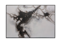 Smoke Screen 72" X 48" - Black Floater Frame