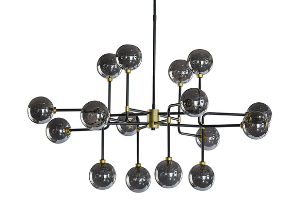 Deimos Large - Smoke Grey Chandelier