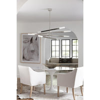 Wick Chandelier Polished Nickel - Chandelier Detail | Bone & Brass