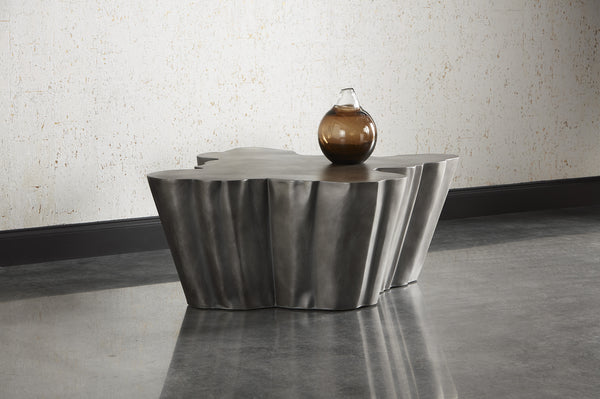 Lynx Antique Grey Organic Shaped Coffee Table