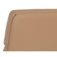 Kleo Tan Faux Leather Office Chair