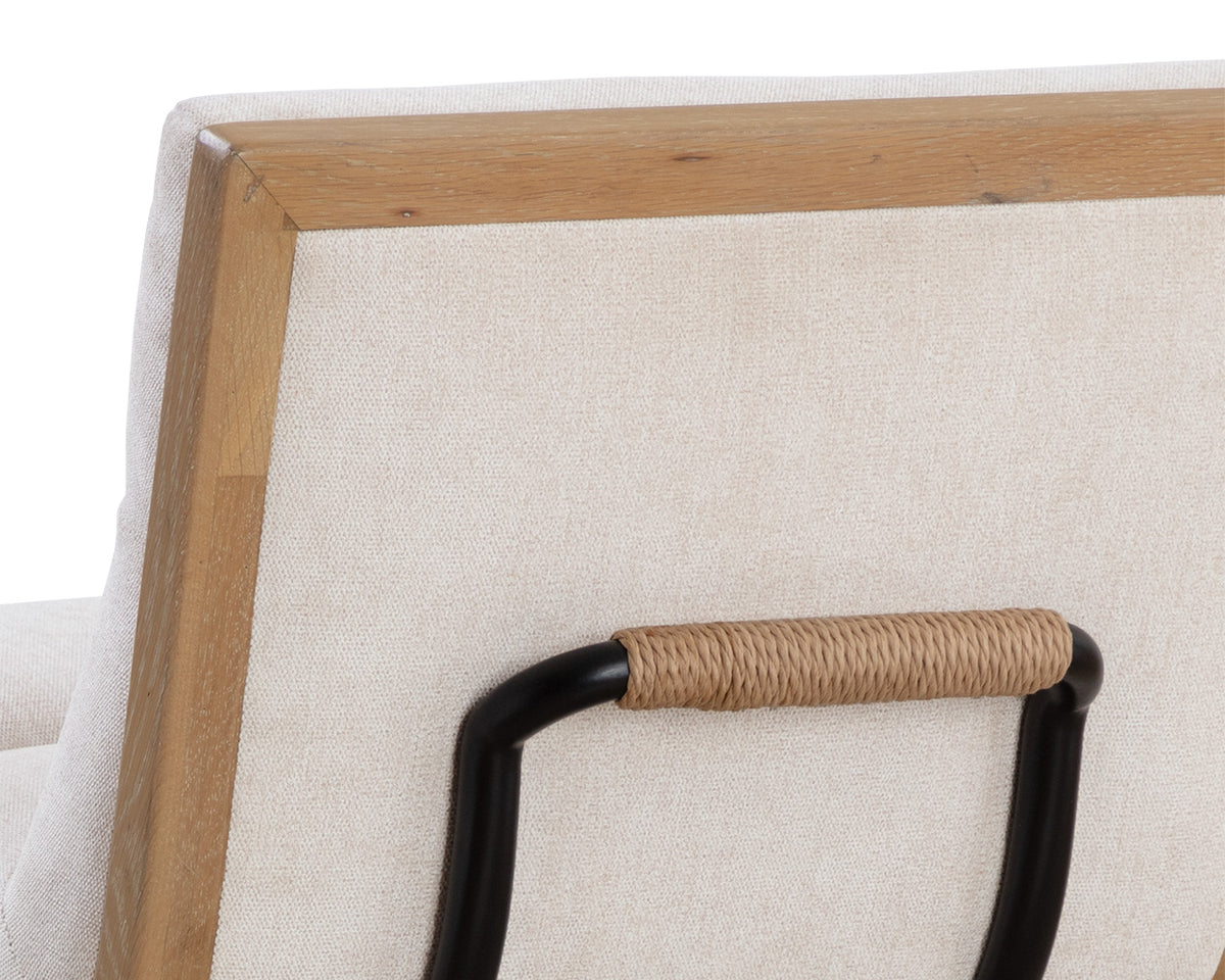 Abilene Polo Club Muslin Counter Stool