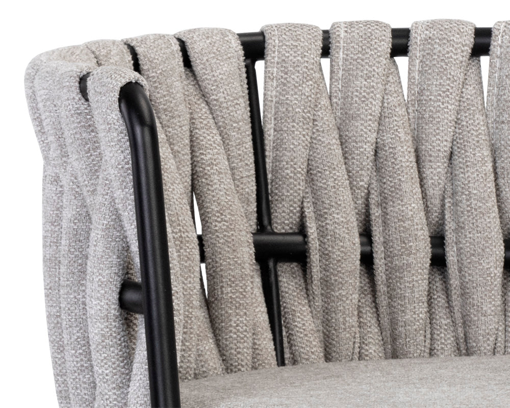 Sarai Belfast Heather Grey Counter Stool