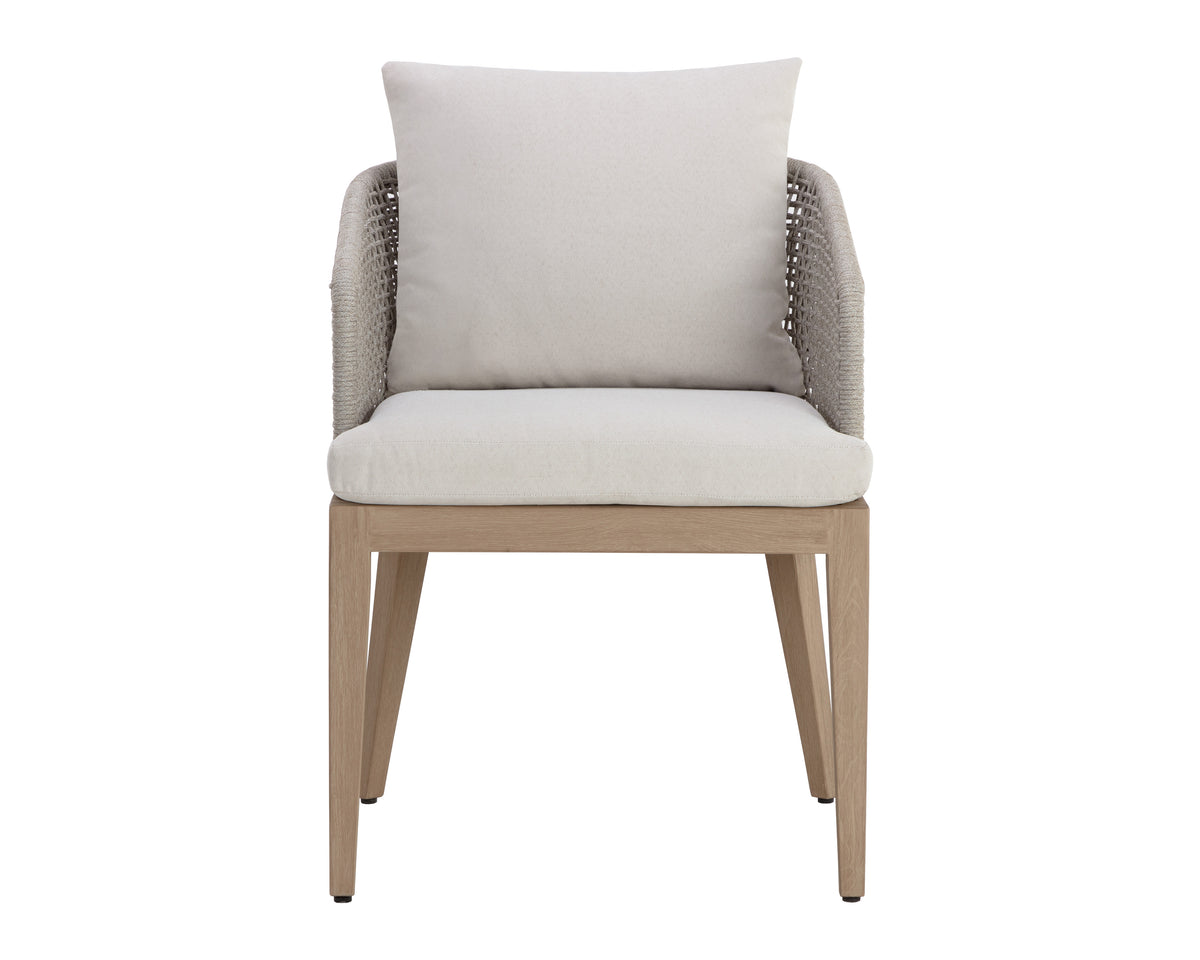 Capri Dining Drift Brown - Palazzo Cream Armchair