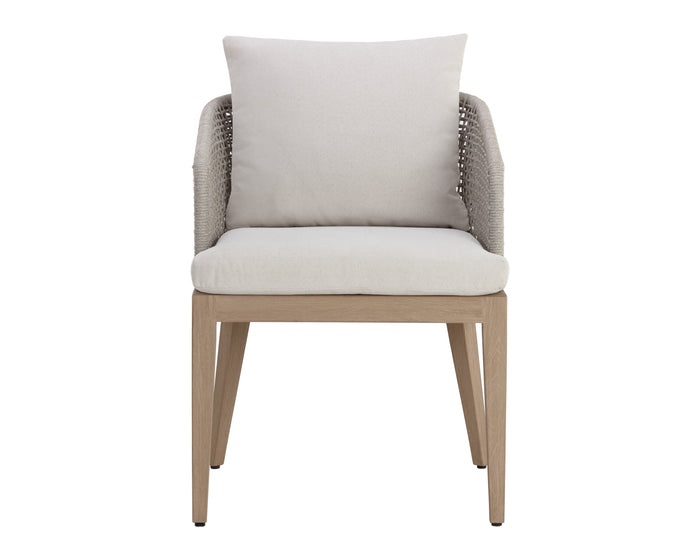 Capri Dining Drift Brown - Palazzo Cream Armchair
