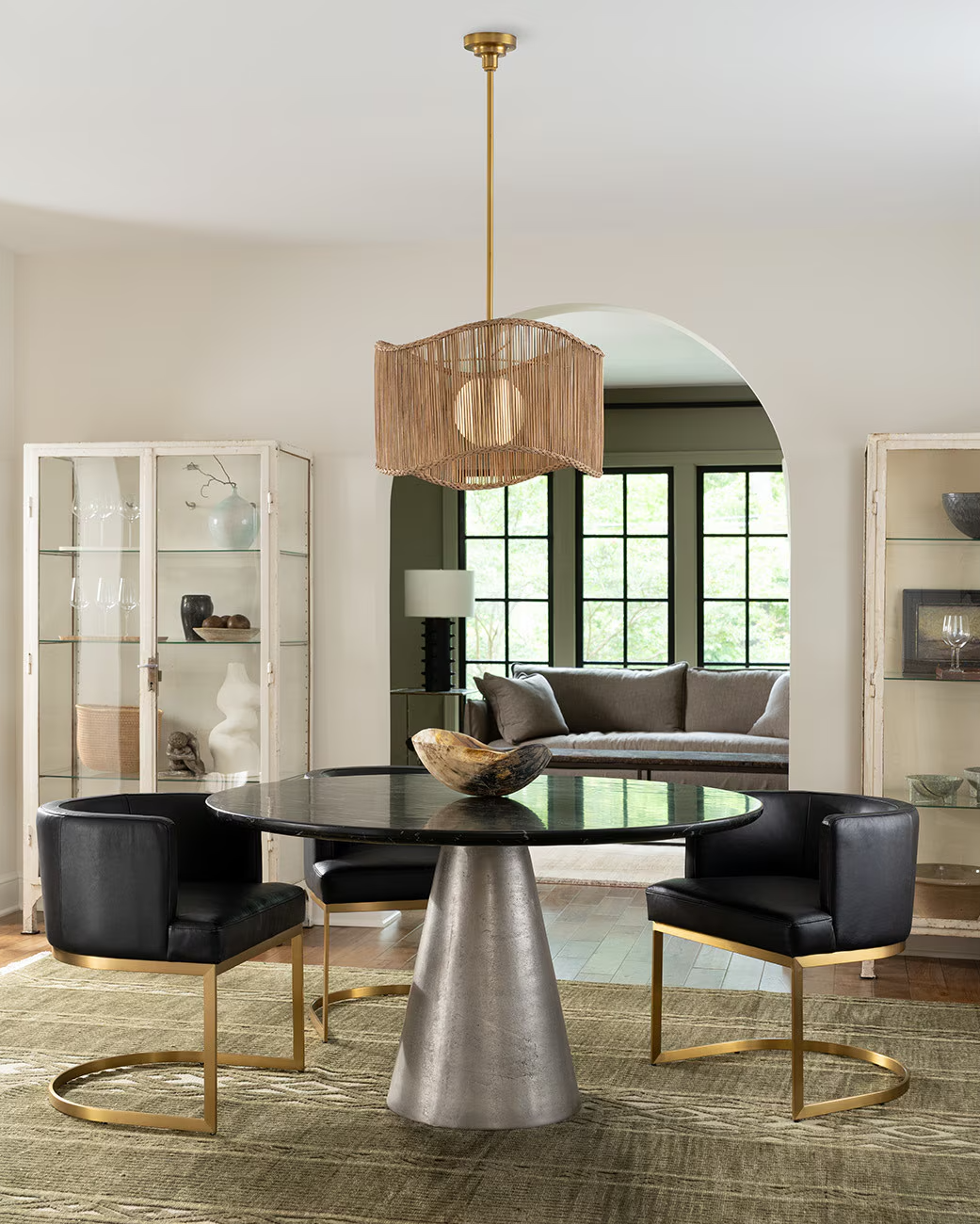 Black Decorative Horn Bowl